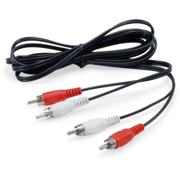 Equip 147094 cabo de áudio 2,5 m 2 x RCA Preto