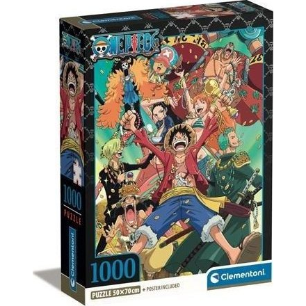 Clementoni One Piece Puslespil 1000 stk Tegnefilm