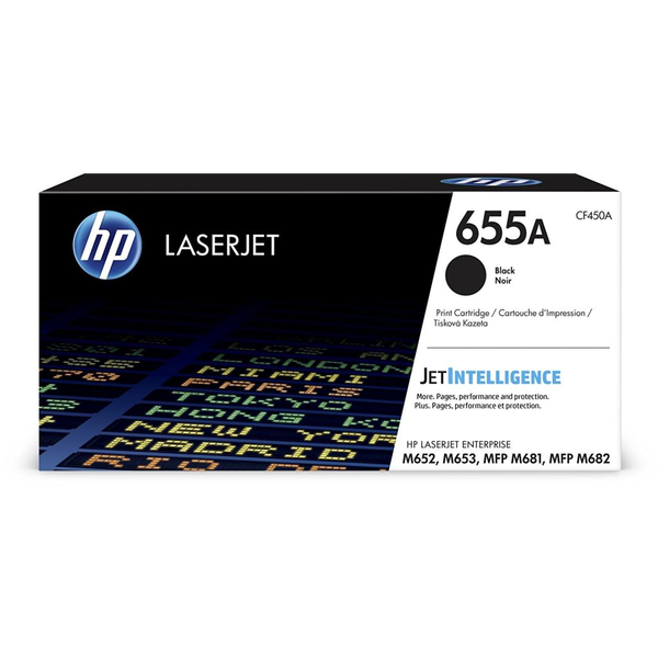 HP 655A Black Original LaserJet Cartridge toner 1 kusov Originál