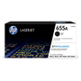 HP 655A Black Original LaserJet Cartridge toner 1 kusov Originál