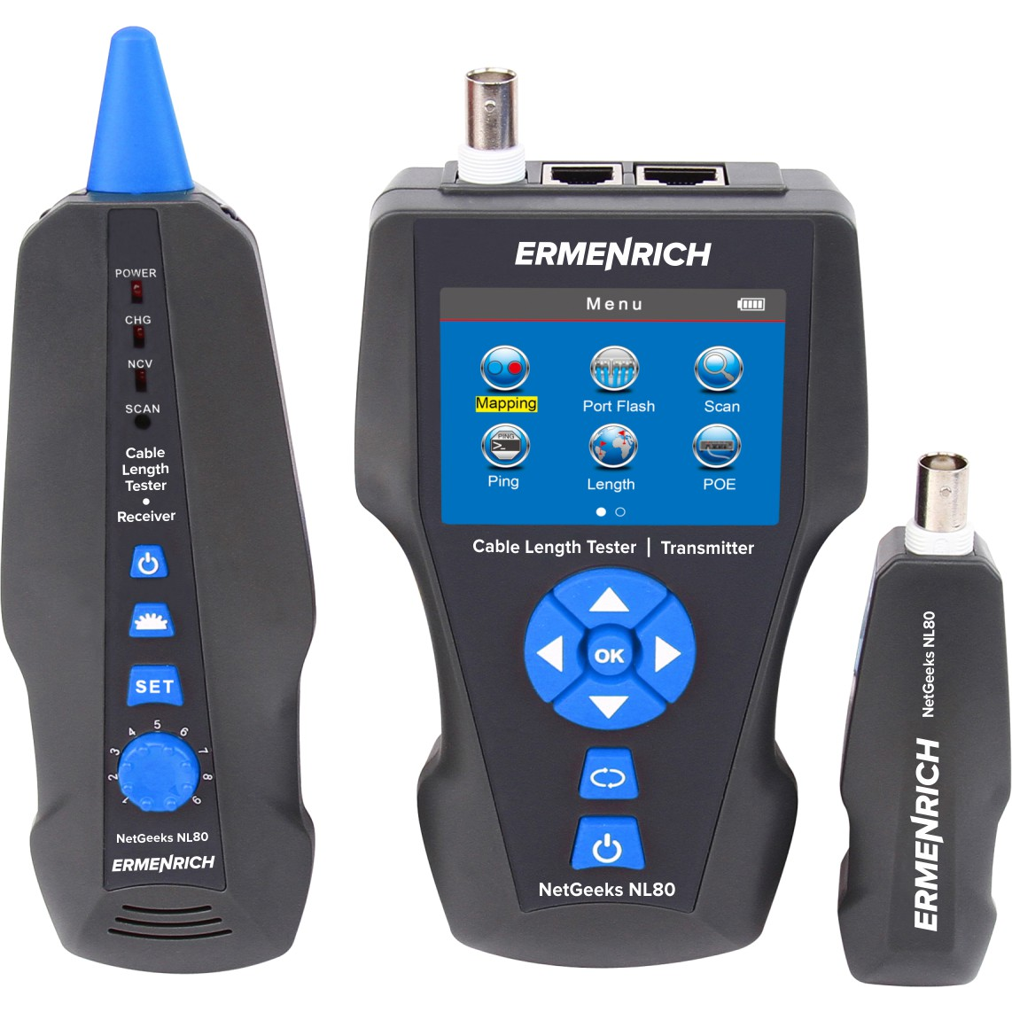 Ermenrich Ping SM110 Hálózati kábeltesztelő (82553)