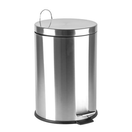 Pedálos rozsdamentes acél szemetes 20liter (UACROM20 / 1605SZE080) (1605SZE080)