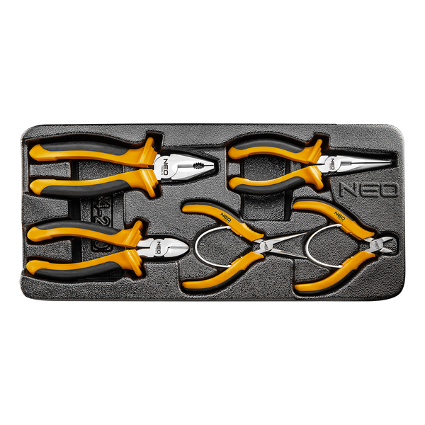 NEO Fogókészlet, 5 db, Műhelykocsitálcával