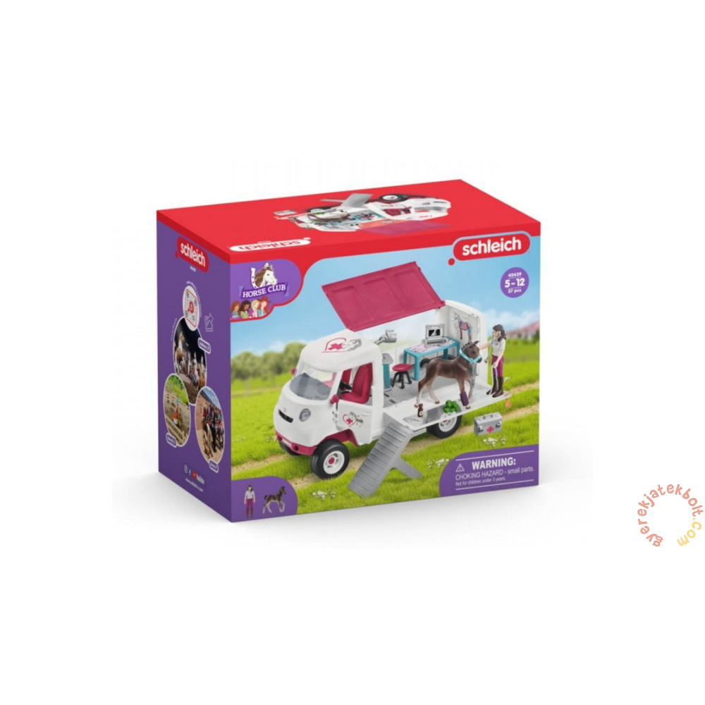 Schleich Mobil Állatorvos Kórház Hannoveri Csikóva figura (42439) (SLH42439)