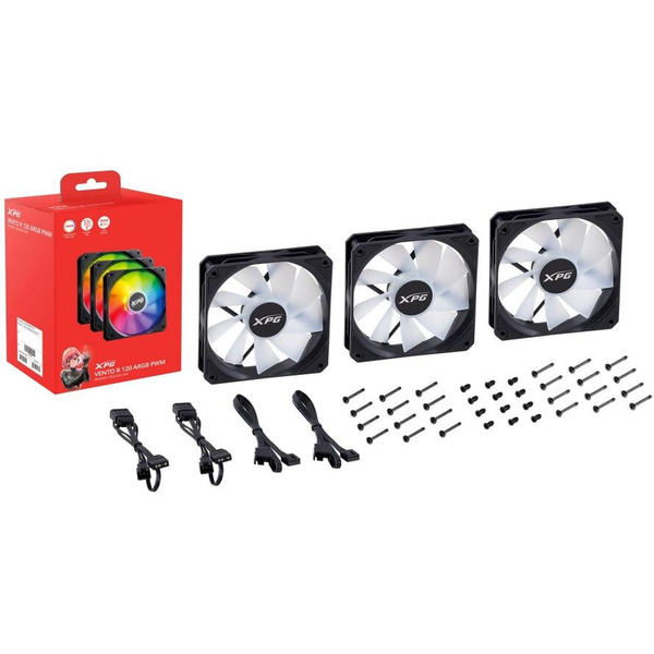 XPG VENTO R 120 ARGB PWM Computerkabinet Ventilator 12 cm Sort 1 stk