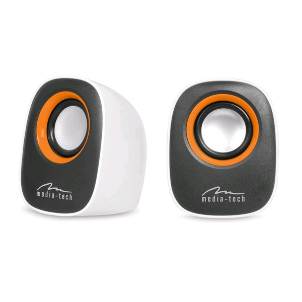Počítačové reproduktory 2.0 napájené USB MEDIA-TECH