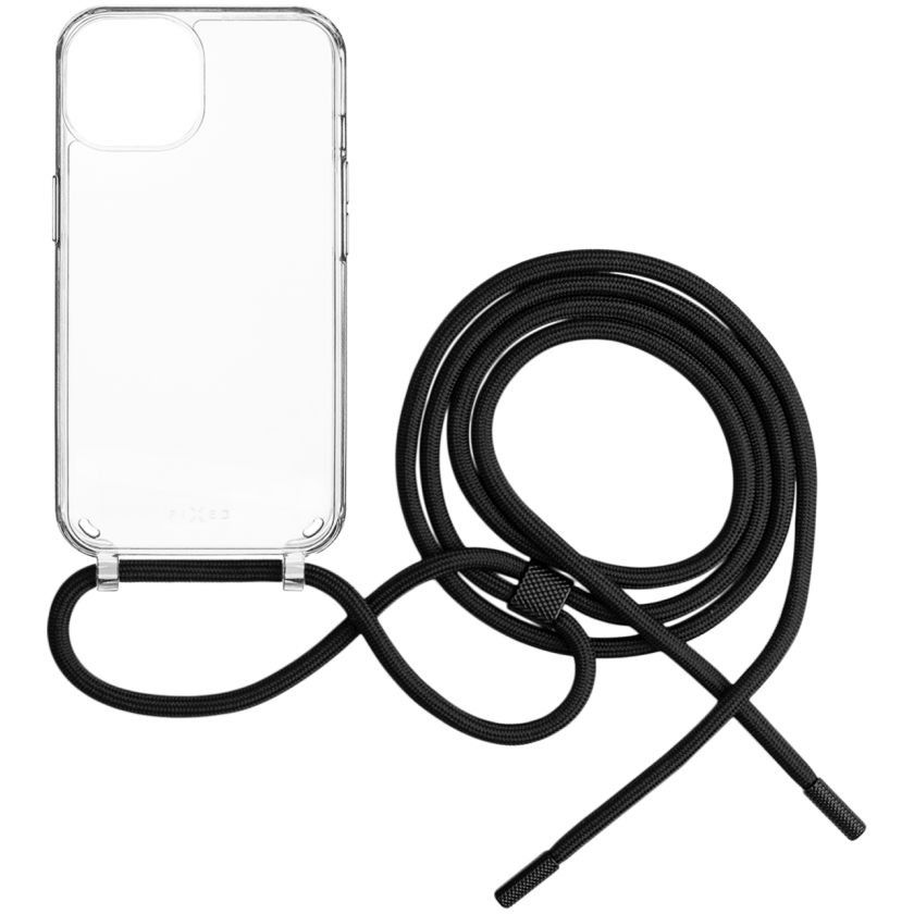 FIXED Pure Neck Samsung Galaxy S25+ tok fekete nyakpánttal (FIXPUN-1505-BK)