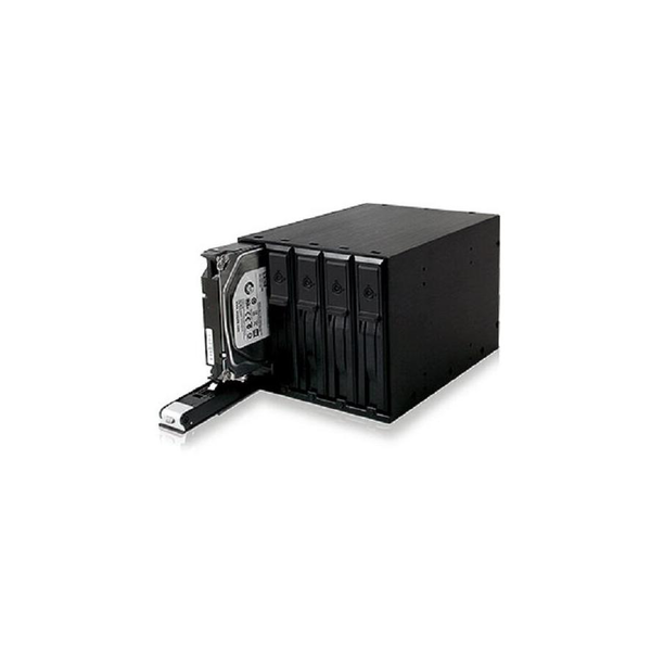 ICY BOX IB-565SSK 3x 5,25" Opbevaring drev bakke Sort
