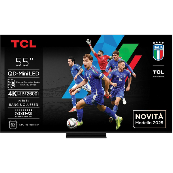 TCL 55C7K TV 139,7 cm (55") 4K Ultra HD Smart TV Wi-Fi Metallico 2600 cd/m²
