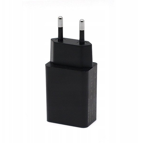 Denmen Ładowarka sieciowa USB + kabel USB - Typ-C 2.4A 12W Czarny DC01TB
