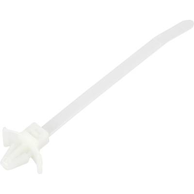 TRU COMPONENTS TC-13030680 TC-WM-100-4.8-N Kábelkötöző 100 mm 4.8 mm Natúr Pillangózárral, Vegyszerállóság 100 db (TC-13030680)