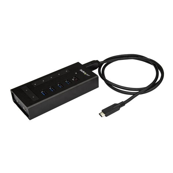 StarTech.com HB30C5A2CST interface hub USB 3.2 Gen 1 (3.1 Gen 1) Type-B 5000 Mbit/s Sort