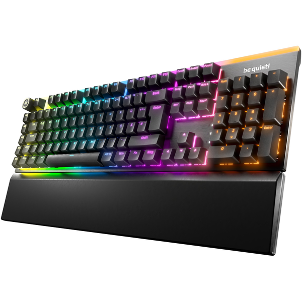 be quiet! Light Mount Silent Linear DE ISO tastatur Spil USB QWERTZ Tysk Sort
