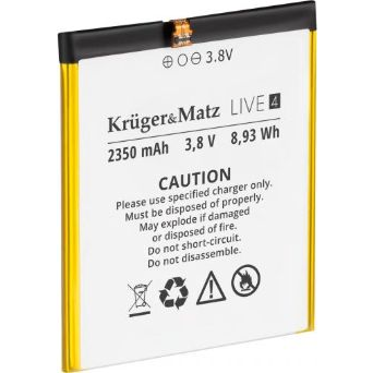 Eredeti Akkumulátor Kruger&Matz Live 4/4S-Hez (LEC-KM00438)