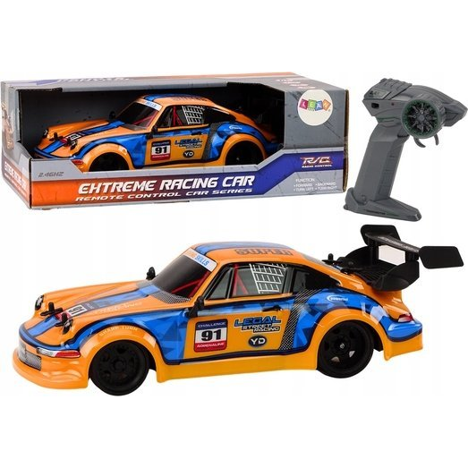 RC Remote Control Car 1:16 Rubber Wheels Drift Orange 18593