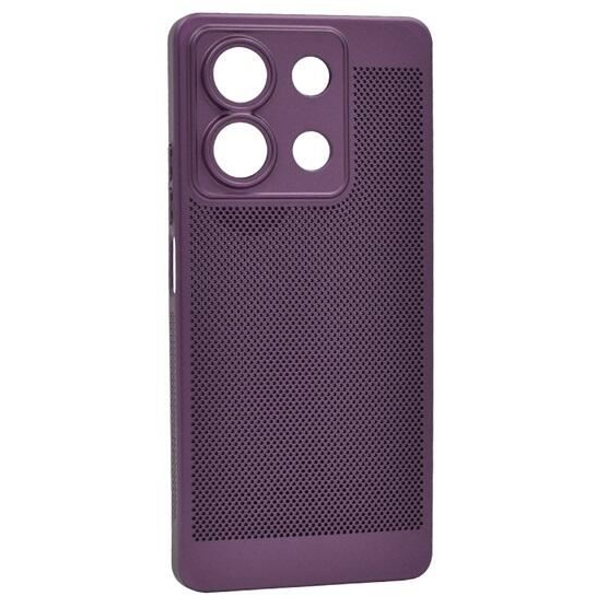 Gigapack Xiaomi Redmi Note 13 5G légáteresztő, lyukacsos műanyag tok lila (GP-154113) (GP-154113)