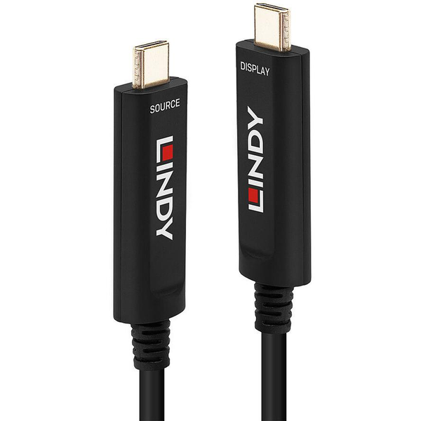 Lindy 38503 cabluri USB 15 m USB C Negru
