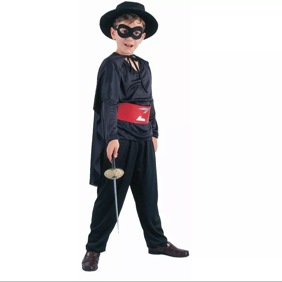 Godan Fekete álarcos jelmez fiúknak 130-140 cm (SX13)