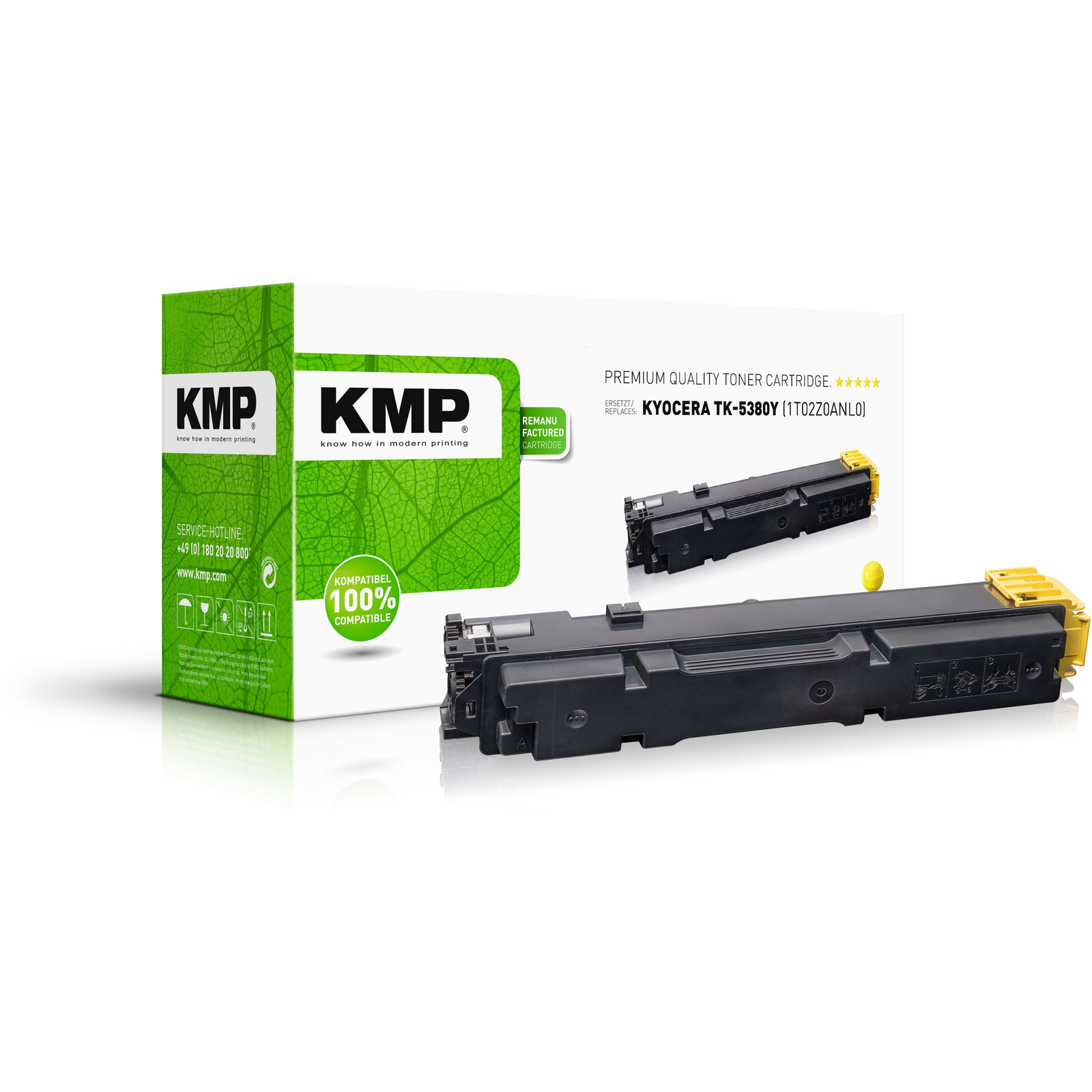 Съвместима тонер касета KMP за Kyocera TK-5380Y PA4000/MA4000, жълта