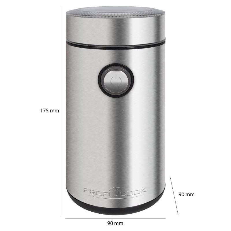 ProfiCook PC-KSW 1216 kávédaráló inox (PC-KSW 1216)