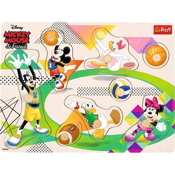  Trefl Puzzle medium drewniane - Mickey & Friends TREFL