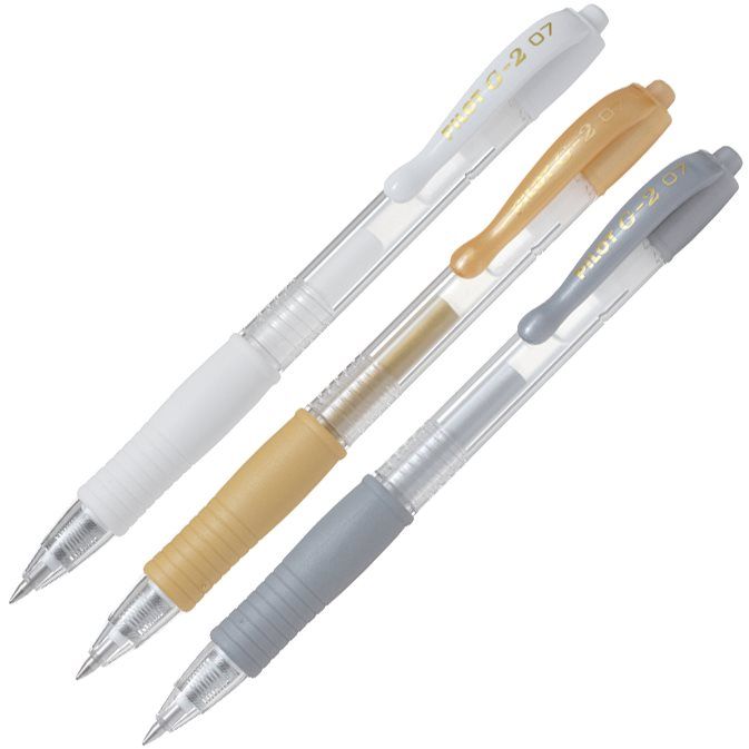 PILOT G-2 07 XMAS fehér, arany, ezüst (N/A)