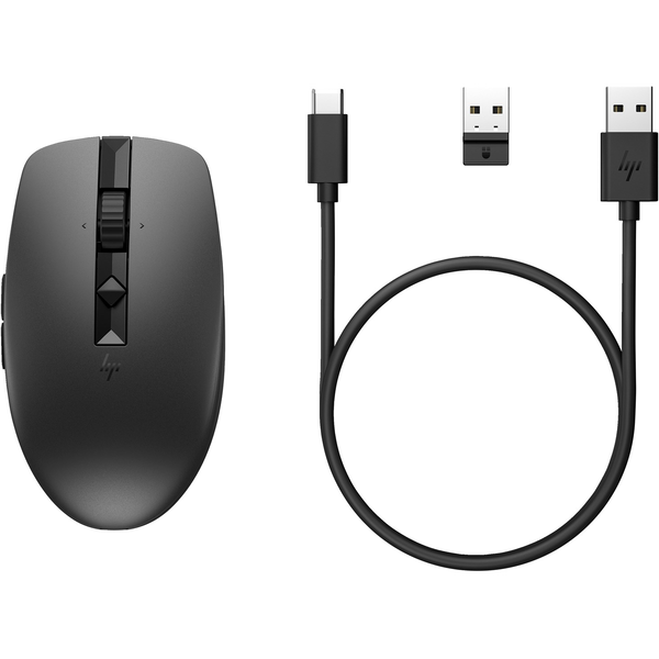 HP 710 Rechargeable Silent mouse Ufficio Ambidestro RF senza fili + Bluetooth 3000 DPI