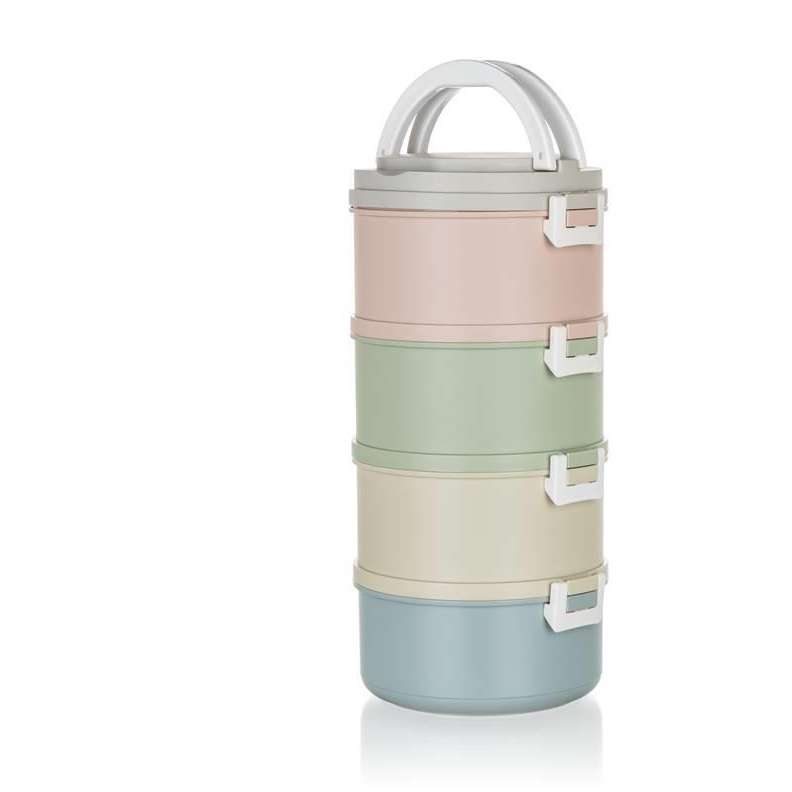 BANQUET AVANZA műanyag ételhordozó, 4 részes, 2,8 l, többszínű (A26219)