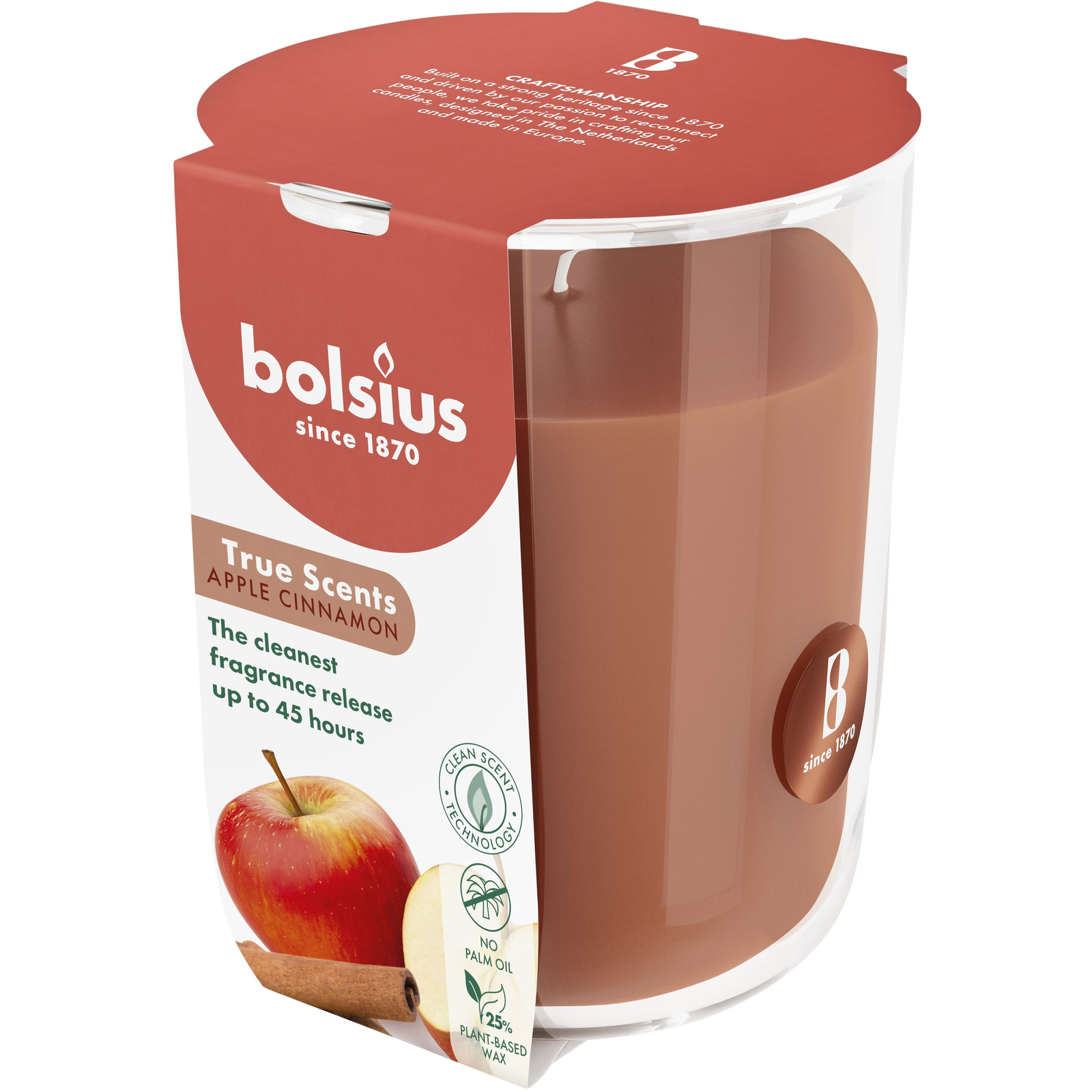 BOLSIUS Apple Cinnamon 45 óra (8717847190796)
