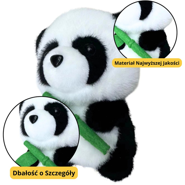 Plüss Kabala Ölelgethető Panda Bambusz 18 cm