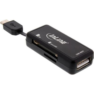 InLine 66776 lettore di schede USB 2.0 Nero