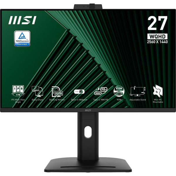 MSI PRO MP275QPDG Monitor PC 68,6 cm (27") 2560 x 1440 Pixel Wide Quad HD LCD Nero