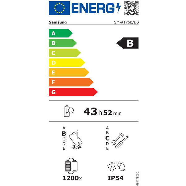 Samsung Galaxy SM-A176B/DS 17 cm (6.7") Hybrid Dual SIM 5G USB Type-C 8 GB 256 GB 5000 mAh Blå