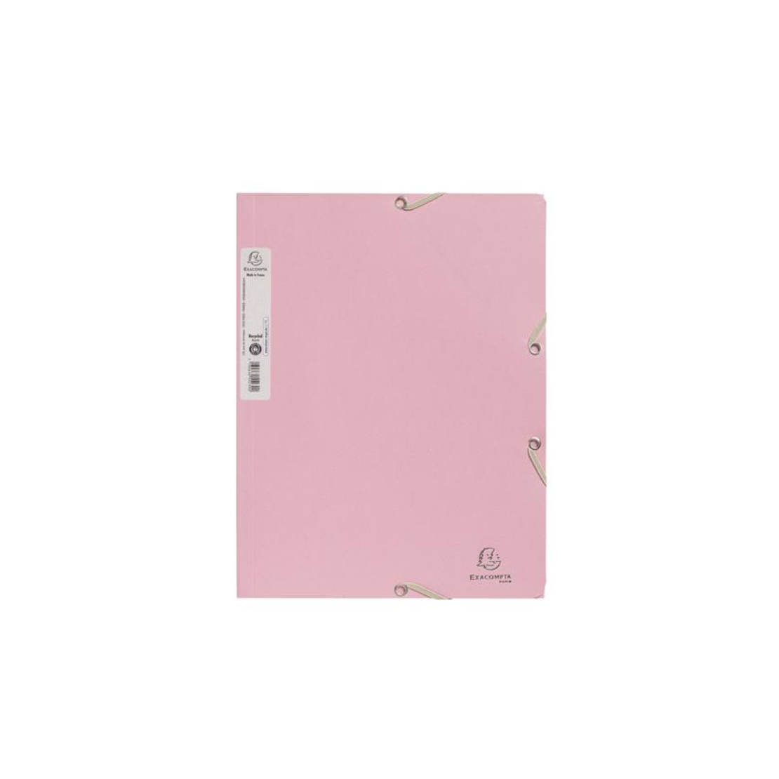 Exacompta Autentik 15 mm Prespán A4 Gumis mappa - Rózsaszín (55234E)
