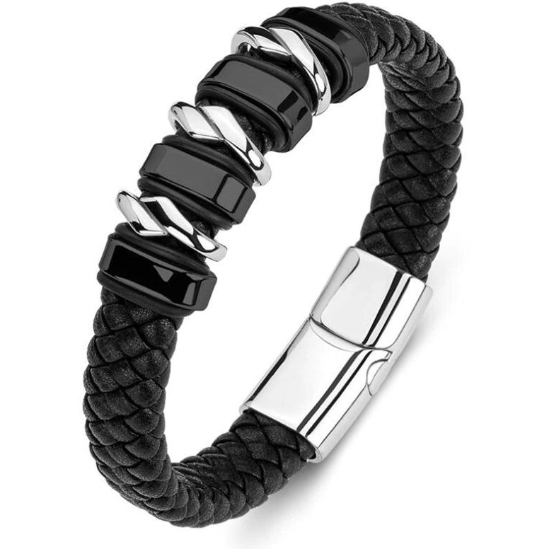 Predator Q1 Lapis Férfi karkötő, fekete (8596544007992)