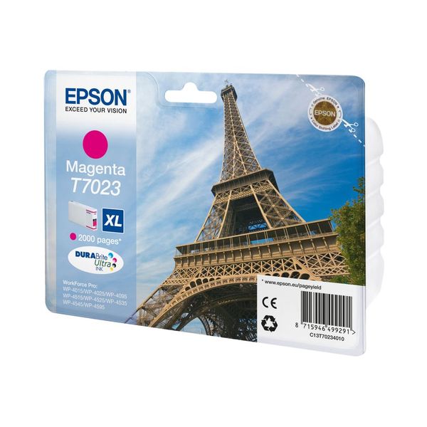 Epson T7023 - XL size - magenta - original - ink cartridge
