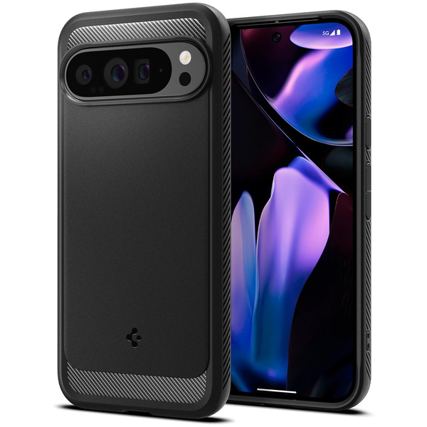 Spigen Rugged Armor Matte Black Google Pixel 9 Pro XL tok