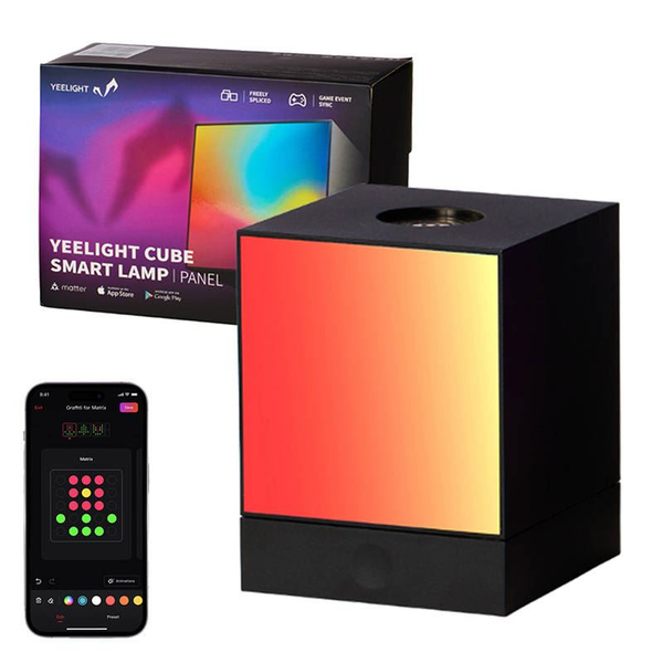Yeelight Cube Smart Lamp - Panel Light Gaming Cube - Base Enraizada