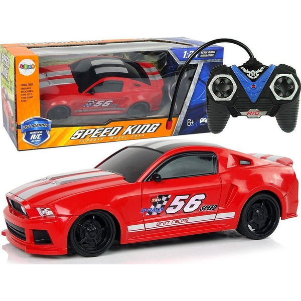 R/C  Sportautó - 1:24, Színezett Ablakokkal, Piros