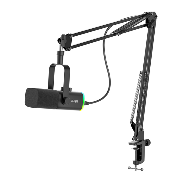 FIFINE AM8T játékmikrofon gémkarral fekete USB XLR dinamikus kardioid AM8T