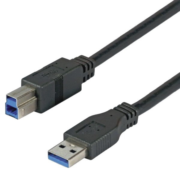 M-CAB 7300036 USB 3.0 A-B összekötő kábel 3m - Fekete