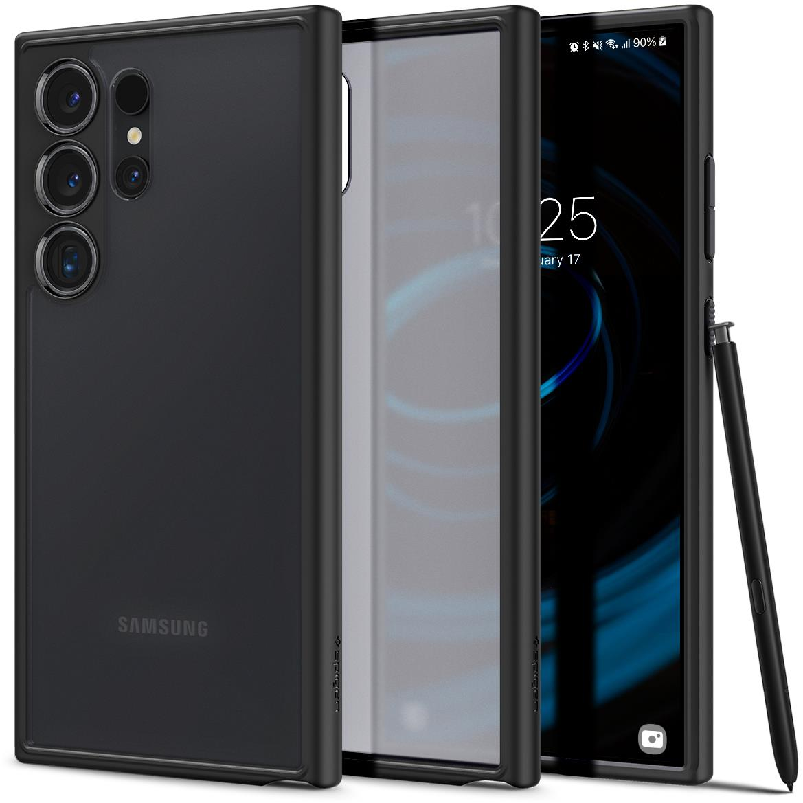 Spigen Ultra Hybrid Samsung Galaxy S24 Ultra tok áttetsző-fekete (ACS07296) (ACS07296)