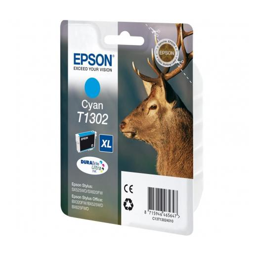 Мастилена касета Epson T1302, циан