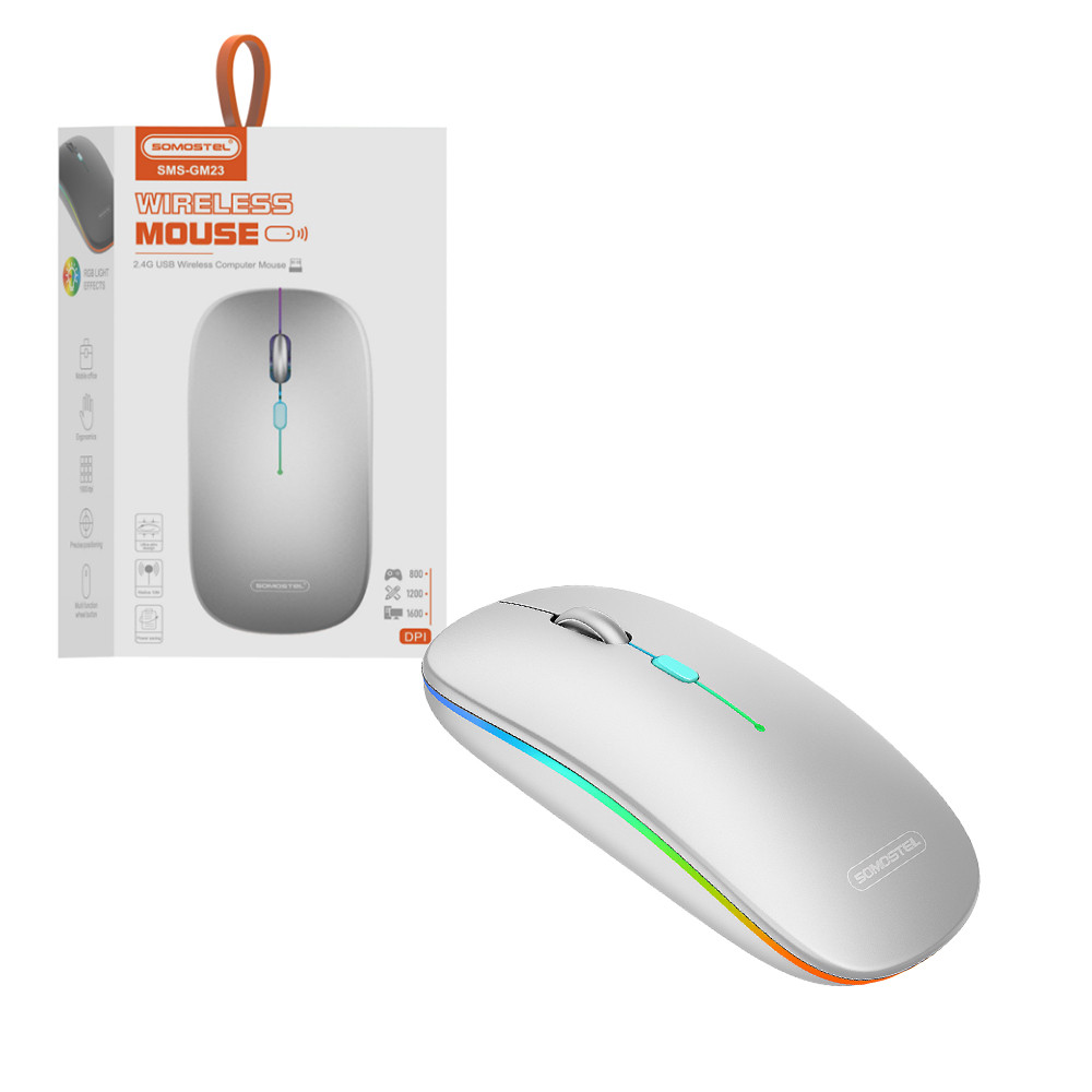 Мишка Somostel 2.4G + — 36161, бял