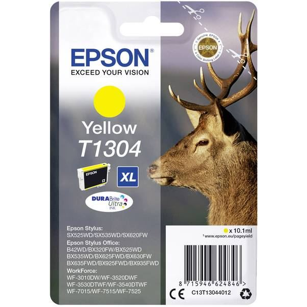Epson Stag T1304 inktcartridge 1 stuk(s) Origineel Hoog (XL) rendement Geel
