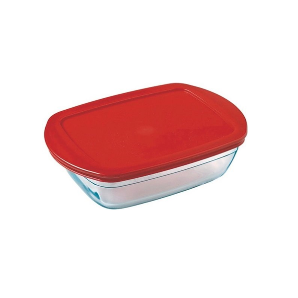 Fiambrera Hermética Ô Cuisine Transparente Vidrio De Borosilicato