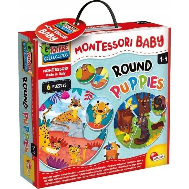 Montessori: Állatkölykök kirakó 42db-os szett - Lisciani (GXP-917063)