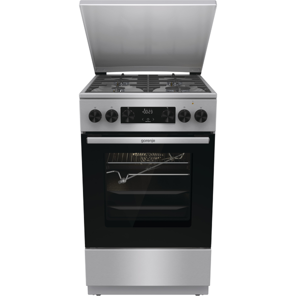 Gorenje GKS5C71XF Kombinált 4 zónás szabadonálló Gáz/Elektromos Tűzhely - Fehér - Szépséghibás