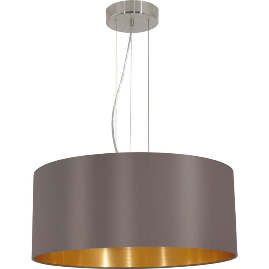 EGLO , 31608 , MASERLO , függeszték , E27 , 3X60W , IP20 , cappuccino, arany (7895-uniw)