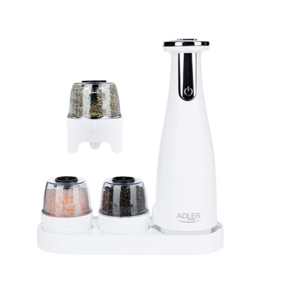 Adler AD4449w Elektromos Só és borsőrlő szett - Fehér (AD4449W)